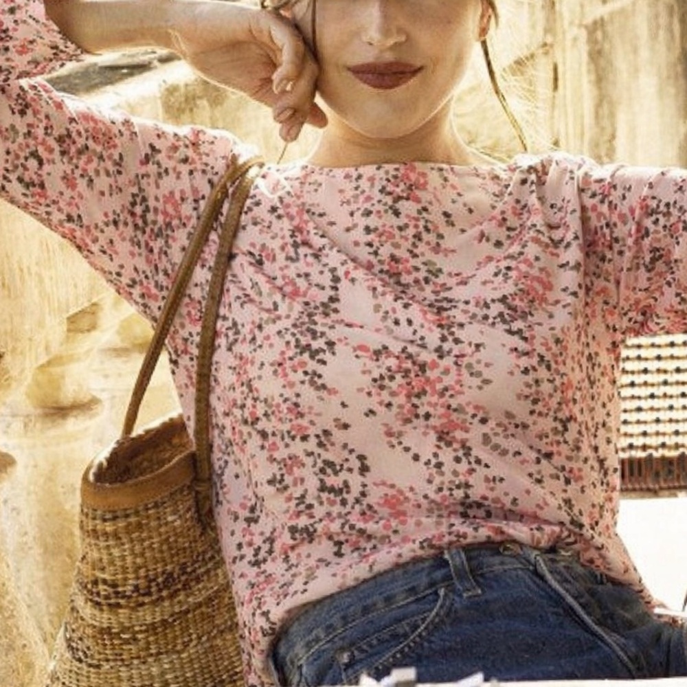 Amour Vert Hermione Silk Top